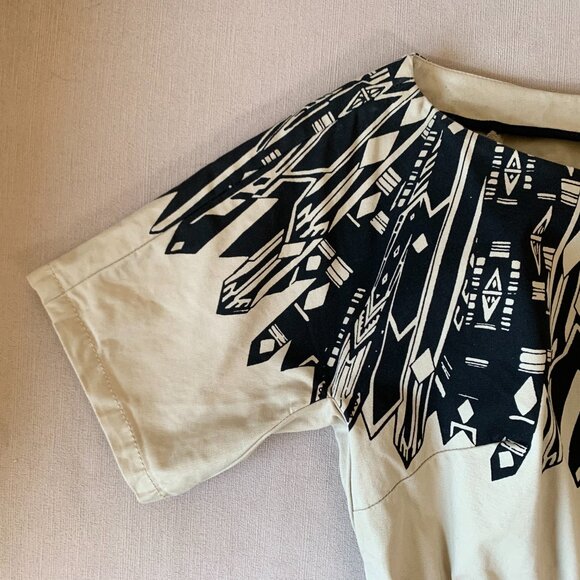 Gap Vena Cava Khaki Short Sleeve Mini Dress Tan Black Beige Awards Season - Picture 6 of 15